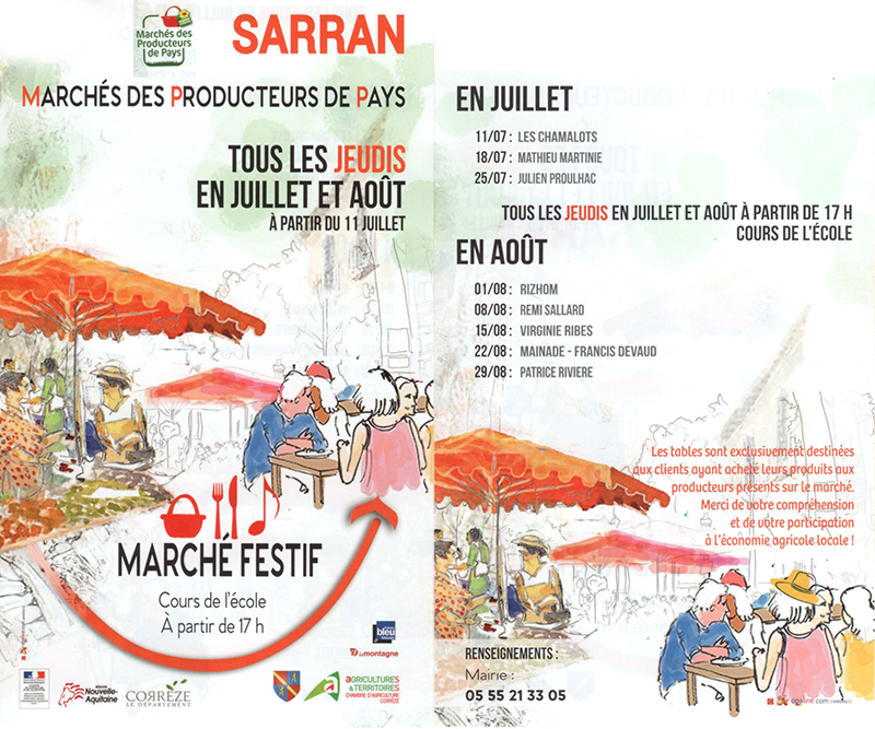 marches des producteurs sarran